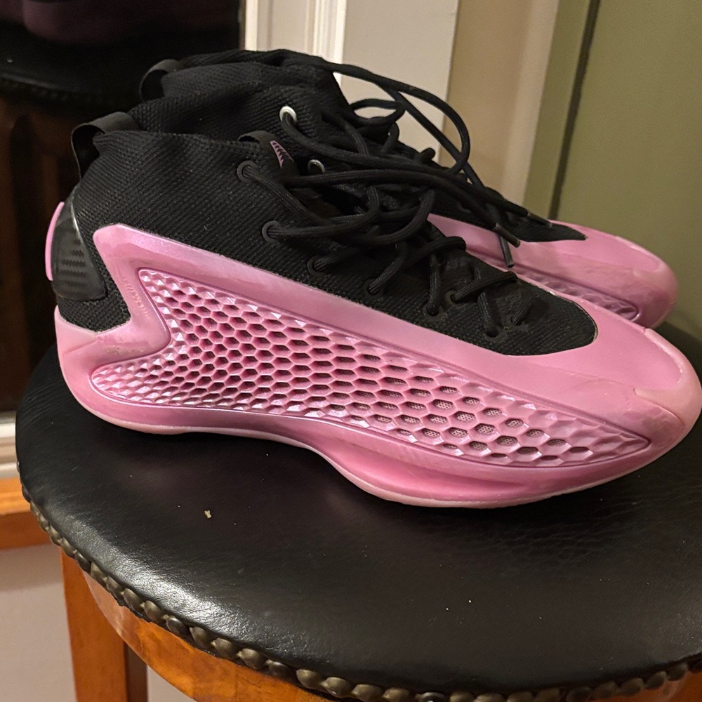 adidas Black and Pink Athletic Shoes